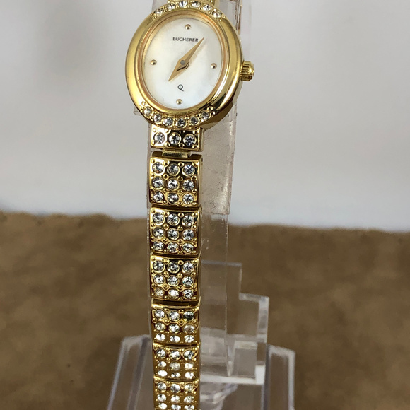 Elegant Vintage Bucherer Swiss Watch with Crystals - Picture 3 of 7
